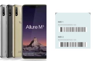 Como ver o código IMEI em Allure M3