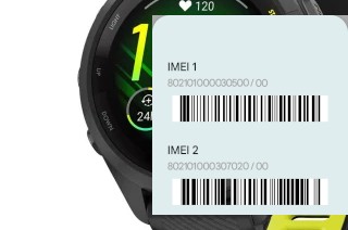 Como ver o código IMEI em Forerunner 265S