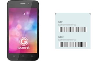 Como ver o código IMEI em GSmart T4 (Lite Edition)