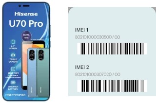 Como ver o código IMEI em U70 Pro