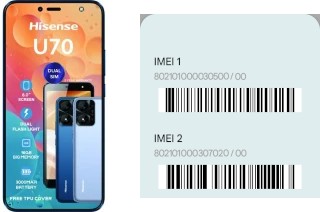 Como ver o código IMEI em HiSense U70