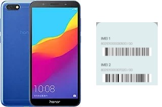 Como ver o código IMEI em Honor 7S