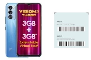 Como ver o código IMEI em Vision 3 Turbo