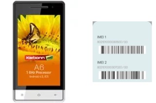 Como ver o código IMEI em Karbonn A6