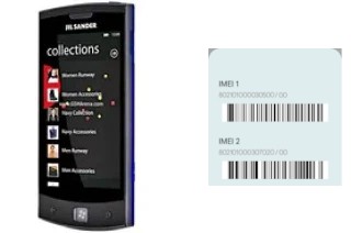 Como ver o código IMEI em Jil Sander Mobile