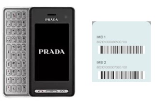 Como ver o código IMEI em KF900 Prada