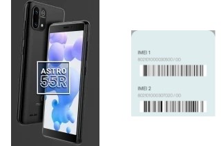 Como ver o código IMEI em Astro 55r