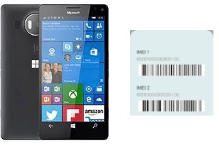 Como ver o código IMEI em Lumia 950 XL