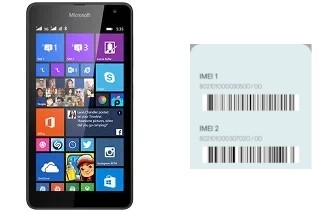 Como ver o código IMEI em Lumia 535 Dual SIM