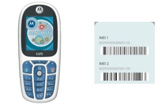 Como ver o código IMEI em E375