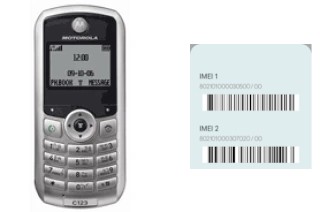 Como ver o código IMEI em C123