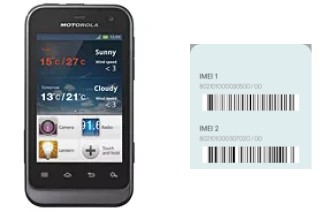 Como ver o código IMEI em Defy Mini XT320