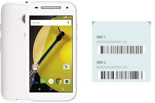 Como ver o código IMEI em Moto E Dual SIM (2nd gen)