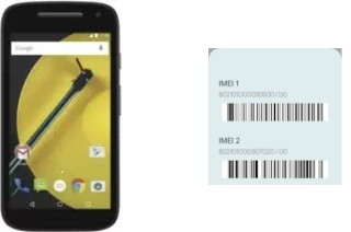 Como ver o código IMEI em Moto E (2nd Gen) XT1527