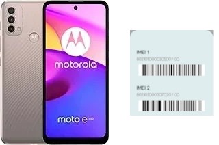 Como ver o código IMEI em Moto E40