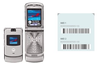 Como ver o código IMEI em RAZR V3