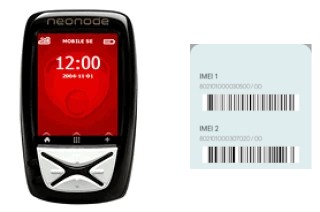 Como ver o código IMEI em Neonode N1m