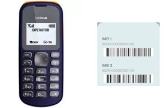 Como ver o código IMEI em Nokia 103