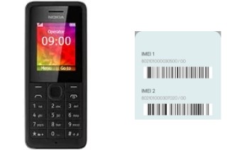 Como ver o código IMEI em Nokia 106