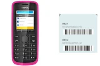 Como ver o código IMEI em Nokia 113