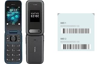 Como ver o código IMEI em 2660 Flip