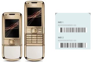 Como ver o código IMEI em 8800 Gold Arte