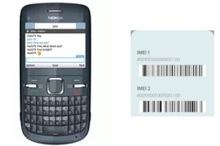 Como ver o código IMEI em Nokia C3