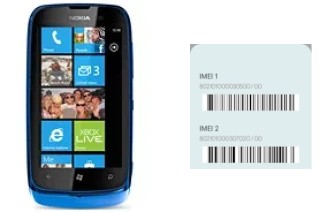 Como ver o código IMEI em Lumia 610