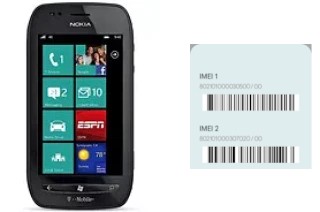 Como ver o código IMEI em Lumia 710 T-Mobile