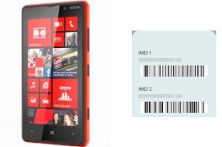 Como ver o código IMEI em Lumia 820