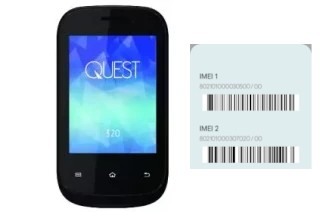 Como ver o código IMEI em QUEST 320