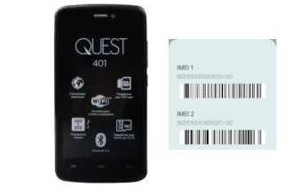 Como ver o código IMEI em QUEST 401