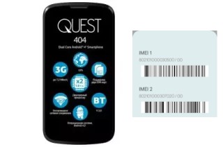 Como ver o código IMEI em Quest 404