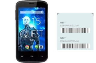 Como ver o código IMEI em Quest 408