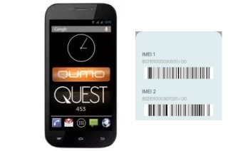 Como ver o código IMEI em QUEST 453