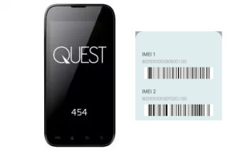 Como ver o código IMEI em QUEST 454