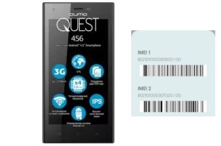 Como ver o código IMEI em Quest 456