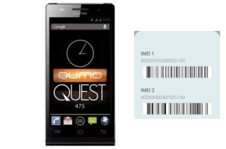 Como ver o código IMEI em QUEST 475