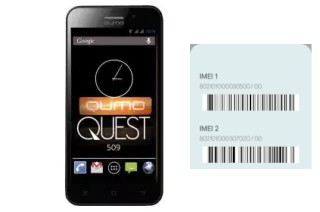 Como ver o código IMEI em QUEST 509