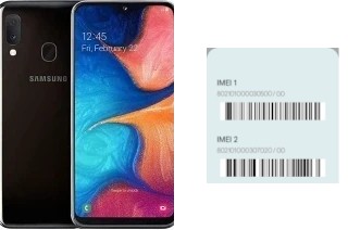 Como ver o código IMEI em Galaxy A20e