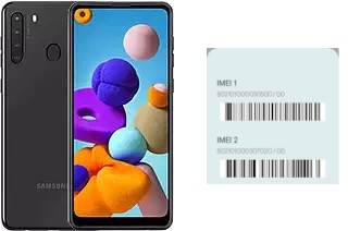 Como ver o código IMEI em Galaxy A21