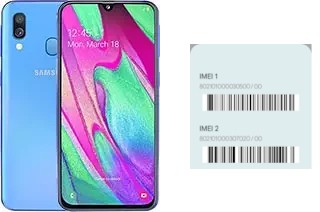 Como ver o código IMEI em Galaxy A40