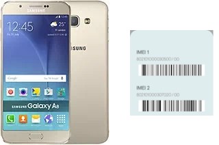 Como ver o código IMEI em Galaxy A8 (SCV32)