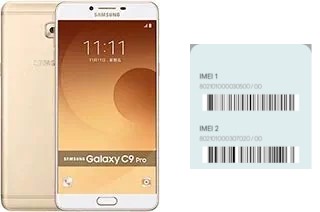 Como ver o código IMEI em Galaxy C9 Pro