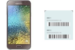 Como ver o código IMEI em Galaxy E5