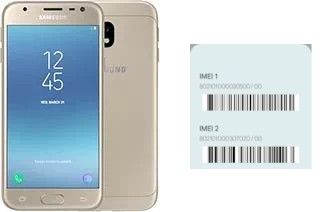 Como ver o código IMEI em Galaxy J3 (2017)