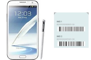 Como ver o código IMEI em Galaxy Note II N7100