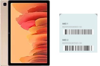 Como ver o código IMEI em Galaxy Tab A7 10.4 (2020)