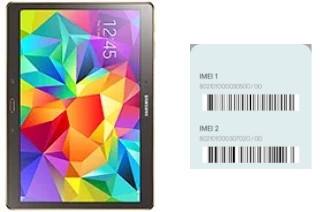 Como ver o código IMEI em Galaxy Tab S 10.5 LTE