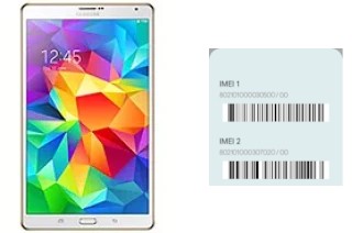 Como ver o código IMEI em Galaxy Tab S 8.4